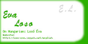 eva loso business card